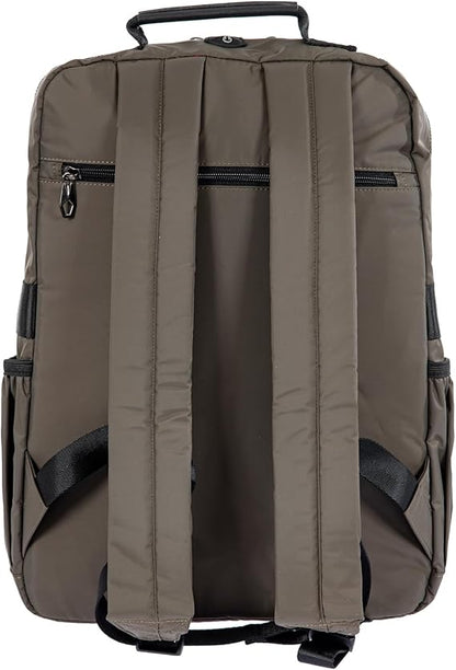 Avirex Bomber-Rucksack für Herren mit 16,6"-Laptopfach aus grünem Nylon