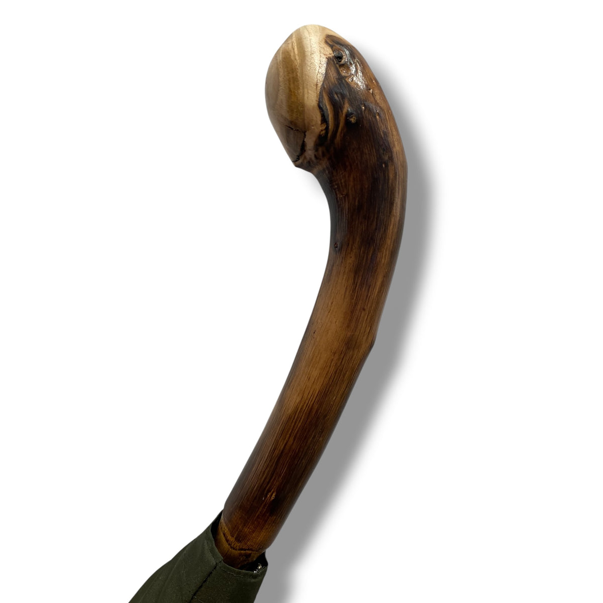 Ombrello Bastone intero Radice di Castagno 10 Stecche - Lavorazione artigiamnale Ombrelli Domizio dal 1989