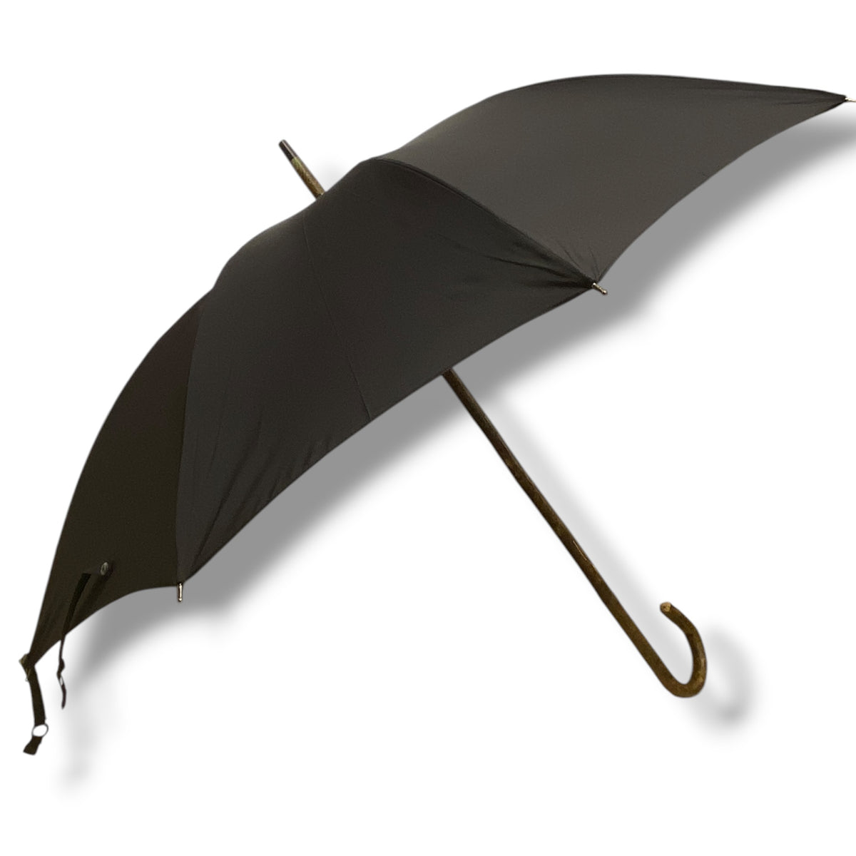 Regenschirm aus Apfelholz mit 10 Streben – Handgefertigt von Ombrelli Domizio seit 1989 – Hergestellt in Italien