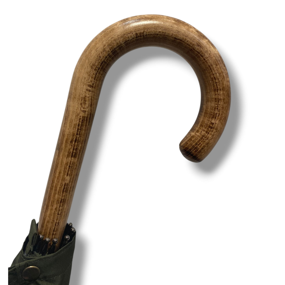Ombrello Bastone intero in legno di Melo 10 Stecche - Lavorazione artigiamnale Ombrelli Domizio dal 1989