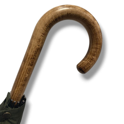 Ombrello Bastone intero in legno di Melo 10 Stecche - Lavorazione artigiamnale Ombrelli Domizio dal 1989