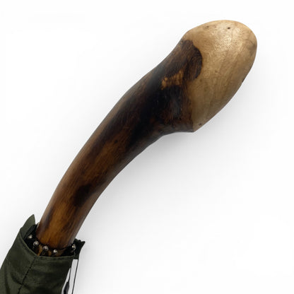 Ombrello Bastone intero Radice di Castagno 10 Stecche - Lavorazione artigiamnale Ombrelli Domizio dal 1989