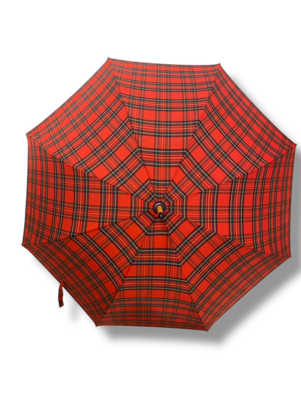 Ombrello classico unisex manico in Canna di Malacca tessuto cotone resinato