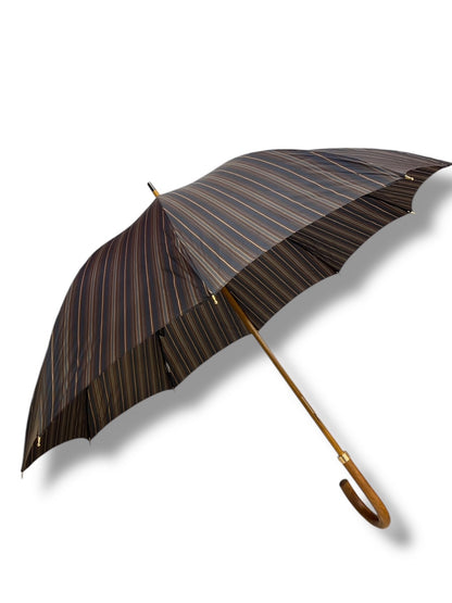 Ombrello classico manico in Canna di Malacca tessuto Nylon