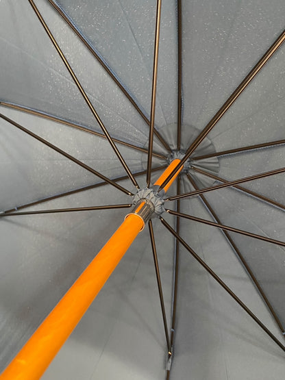 Klassischer Regenschirm mit Griff aus Fiberglas in Holzoptik und 10 Streben