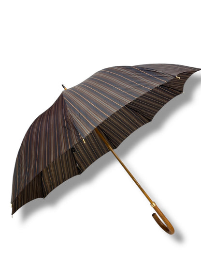 Ombrello classico manico in Canna di Malacca tessuto Nylon