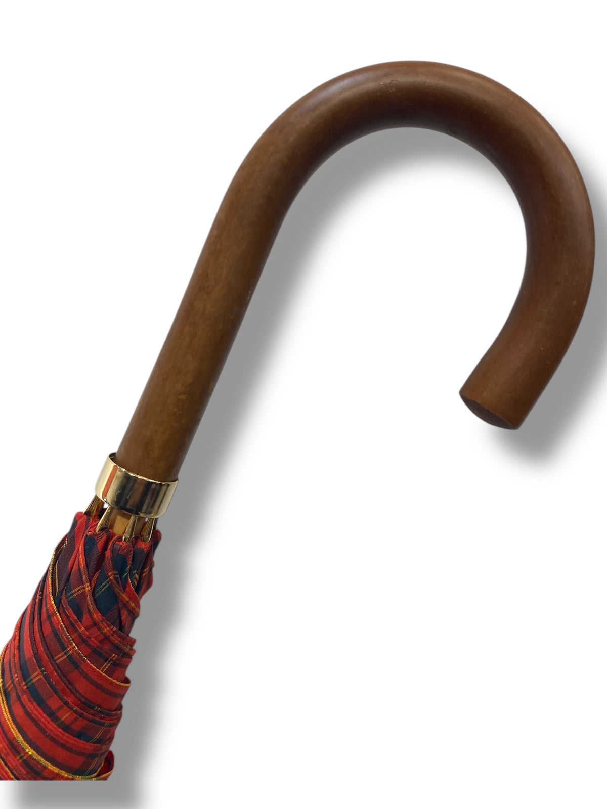 Ombrello classico unisex manico in Canna di Malacca tessuto cotone resinato
