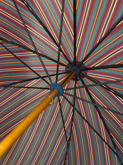 Ombrello classico manico in Canna di Malacca tessuto Nylon
