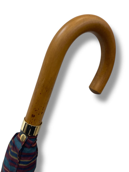 Ombrello classico manico in Canna di Malacca tessuto Nylon