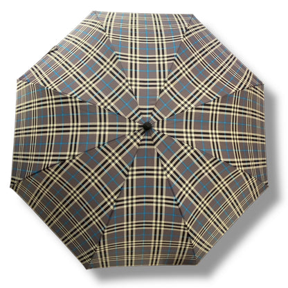 Der automatische Regenschirm Rain Giant mit Fiberglasrahmen und Ahornholzgriff wird von Domizio seit 1989 in Italien handgefertigt. F3