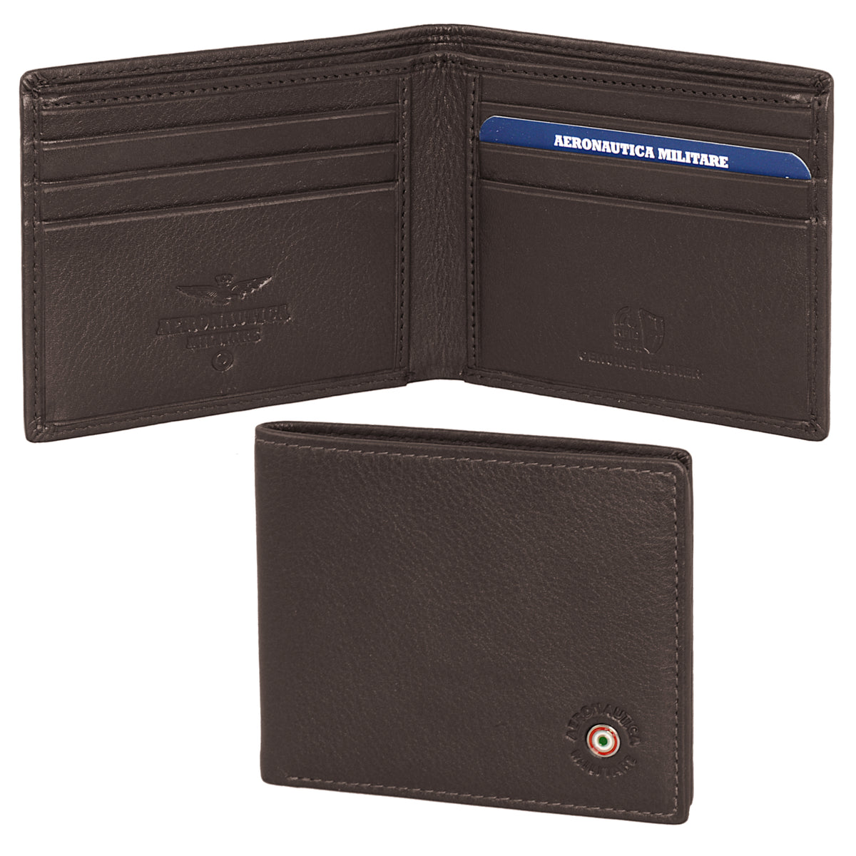 Portafogli in pelle con porta carte di credito AM 130