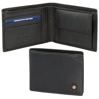 Portafogli in pelle con portaspicci e porta carte di credito AM 132